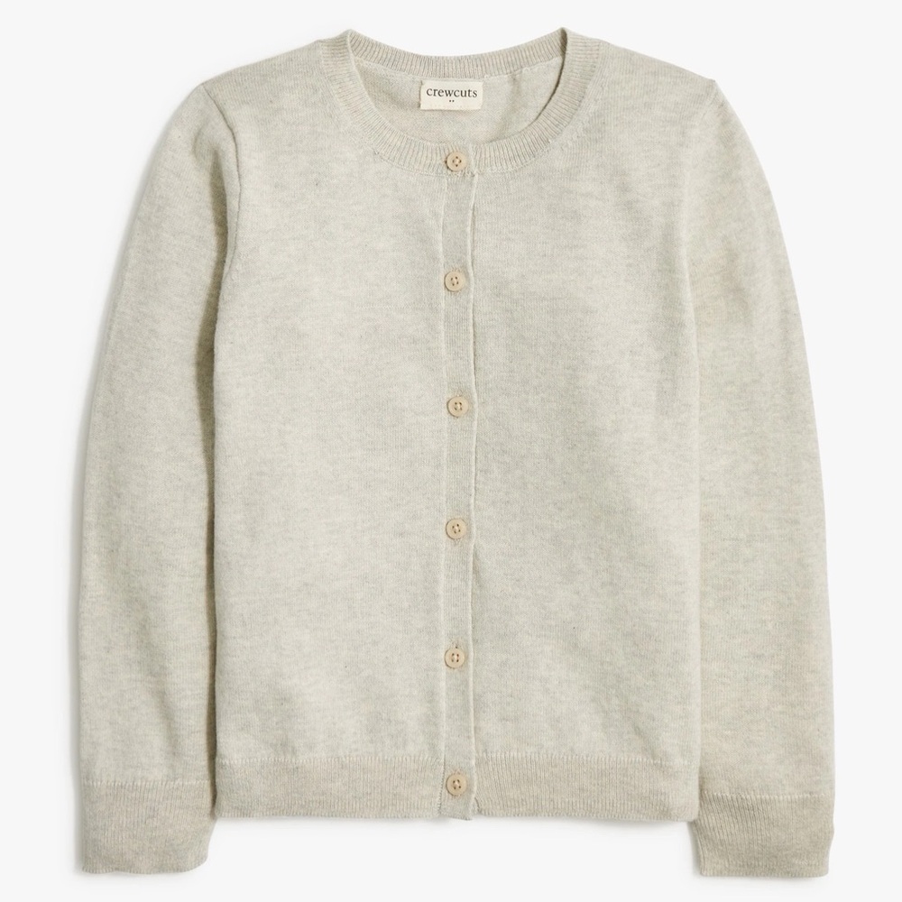 NWT! J Crew Factory - Crewcuts Girls Casey Cardigan Sweater - Grey - XXS (2-3)